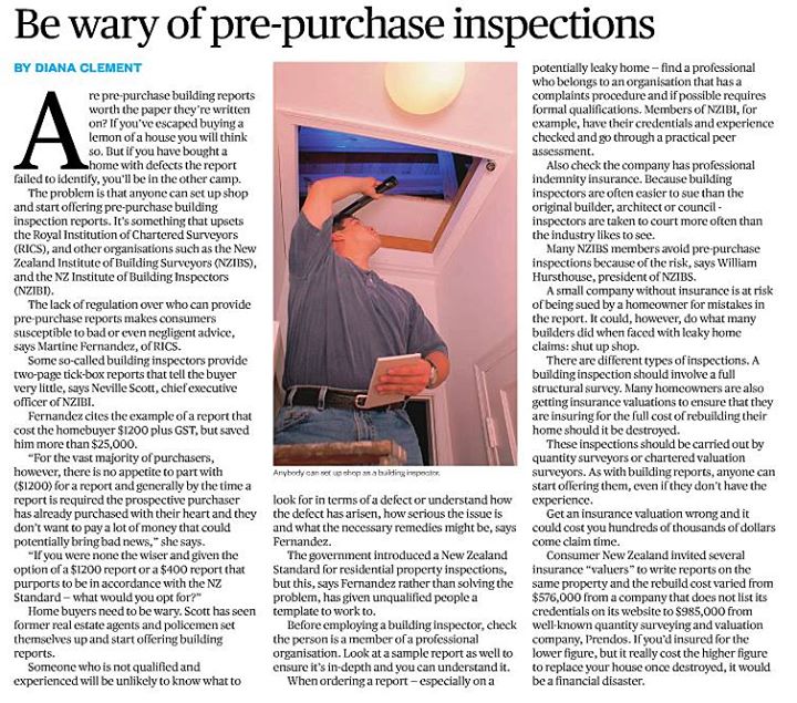 Herald Homes on building inspections